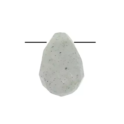 Goutte facettée 6x9mm Labradorite x1