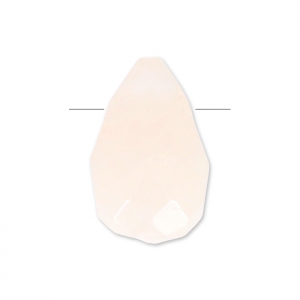 Goutte facettée 6x9mm Quartz Rose x1