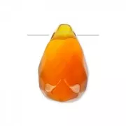 Goutte facettée 6x9mm Red Agate x1