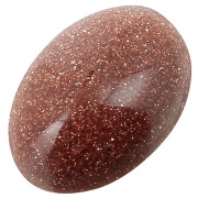 Cabochon ovale mm. 14x10 Gold stone