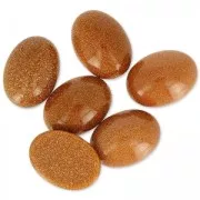 Cabochon ovale mm. 14x10 Gold stone