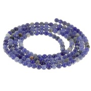Perline in pietra semipreziosa rotonda da 2 mm - Sodalite x38 cm|raw }}