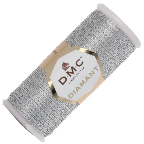 Filo da ricamo DMC Diamant Silver (D415) x35m