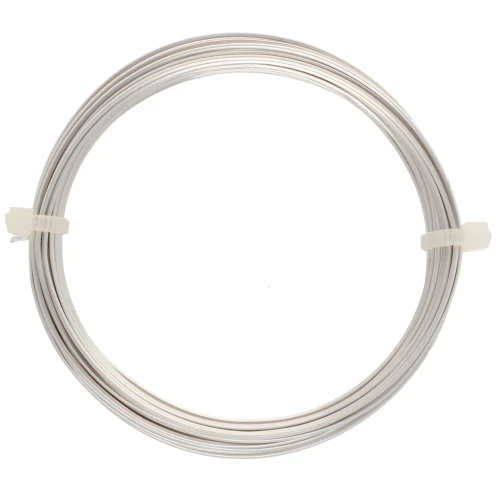Filo di rame quadrato per gioielli 0,8 mm anti-ossidazione - Argento x6m