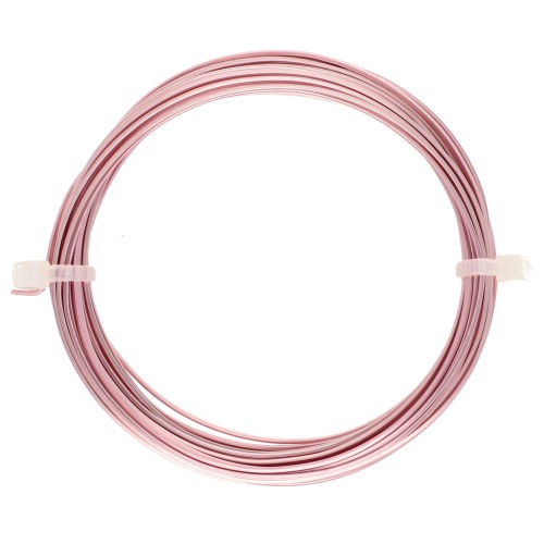 Filo di rame quadrato per gioielli 0,8 mm anti-ossidazione - Dorato rosa x6m