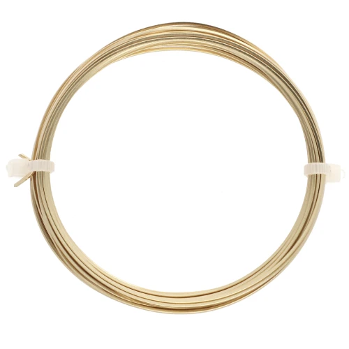 Filo di ottone quadrato per gioielli 0,8 mm anti-ossidazione x6m