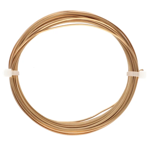 Filo di rame quadrato per gioielli 0,8 mm anti-ossidazione - Dorato x6m