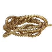 Bobina a spirale riccia da 3,1 mm per ricamo - disegno spilla - Bronzo scuro x3