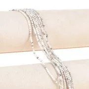 Perline rotonde da 2 mm in pietra semipreziosa - Howlite x38cm