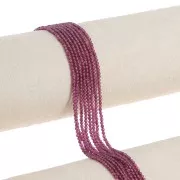 Perline rotonde da 2 mm in pietra semipreziosa - Granato x38cm