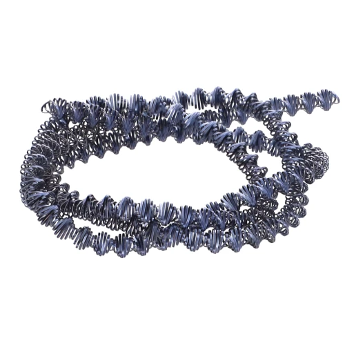 Bobina a spirale riccia da 3,1 mm per ricamo - creazione di spille - Blu scuro x3