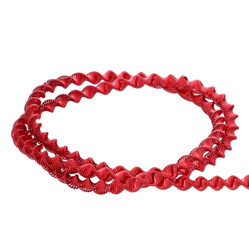Bobina a spirale riccia da 3,1 mm per ricamo - creazione di spille - Rosso x3