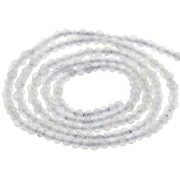 Perline tonde sfaccettate in pietra semipreziosa 2mm - Labradorite x38cm|raw }}