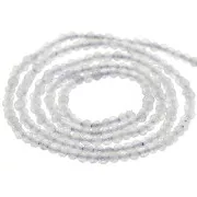 Perline tonde sfaccettate in pietra semipreziosa 2mm - Labradorite x38cm