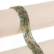 Perline sfaccettate rotonde da 2 mm in pietra semipreziosa - Agata indiana x38cm