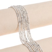 Perline sfaccettate rotonde 2 mm - Howlite x38cm