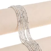 Perline sfaccettate rotonde 2 mm - Howlite x38cm