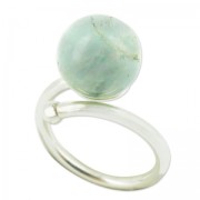 Anello flessibile taglia 54 per perle semi-forate in Argento 925 x1