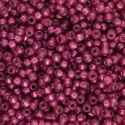 Rocaille Miyuki Duracoat 11/0 4247 - Peonia rosa tinta foderata d'argento x8g|raw }}