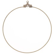 Supporti per orecchini a cerchio con un anello 50 mm bronzo x2|raw }}