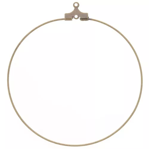 Supporti per orecchini a cerchio con un anello 50 mm bronzo x2
