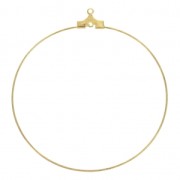 Supporti per orecchini a foro con un anello50 mm Dorato con oro fino x2|raw }}