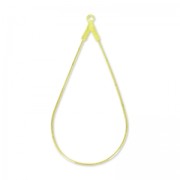 Orecchini a goccia 45x23 mm Dorato x2