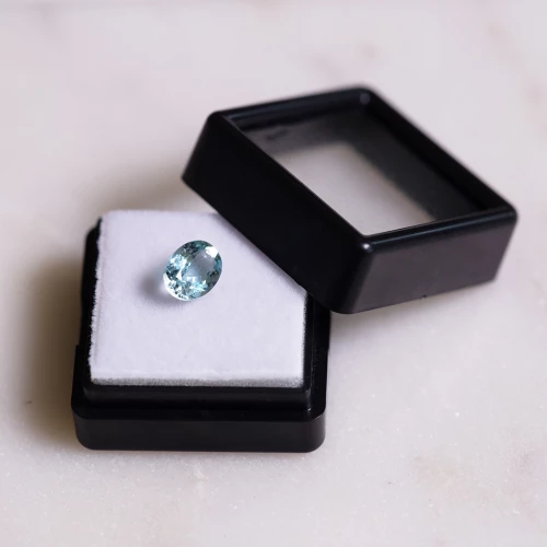 Acquamarina ovale 6,05x6 mm - 1,15 carati