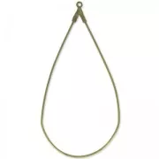 Portaorecchini a goccia 60x30 mm bronzo x2