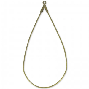 Portaorecchini a goccia 60x30 mm bronzo x2