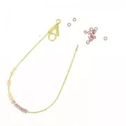 Orecchini a staffa gocce un cerchio 43,5x23 mm Placcatura argento fine x2