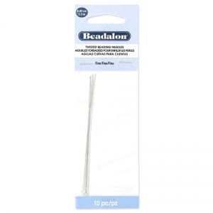 Aghi intrecciati sottili infilaperle 88 mm x10