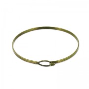 Bracciale con ovale 57x63 mm bronzo x1
