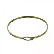 Bracciale con ovale 57x63 mm bronzo x1