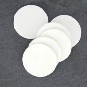 Cabochon Ceramica mm. 31 Bianco x1