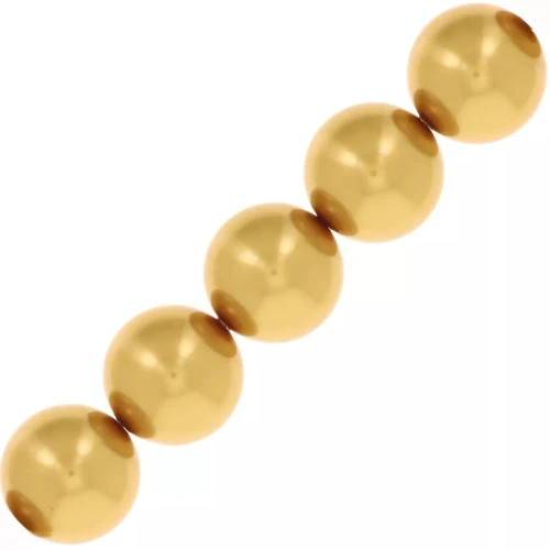 Perla perlacee Swarovski 5810 da 4 mm - Crystal Royal Gold Pearl x500