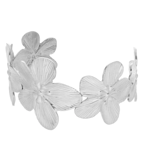 Bracciale regolabile con fiori di ciliegio 36x160 mm - Acciaio inossidabile 304L x1
