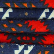 Cordone cotone tubolare mm. 6 Blu notte/Rosso/Arancione x m. 1