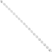 Catena a dischi fantasia da 4 mm - acciaio inox 304L x50cm|raw }}