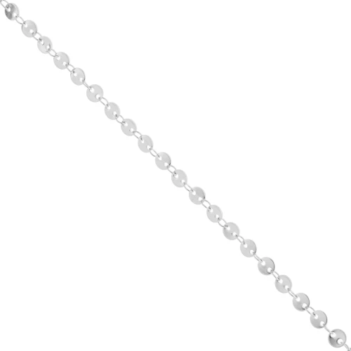 Catena a dischi fantasia da 4 mm - acciaio inox 304L x50cm