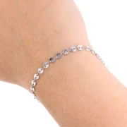 Catena a dischi fantasia da 4 mm - acciaio inox 304L x50cm