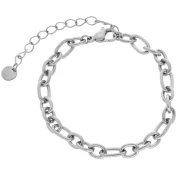 Bracciale Forzatina a maglie alternate 5,7 mm - Acciaio inox 304L x16cm
