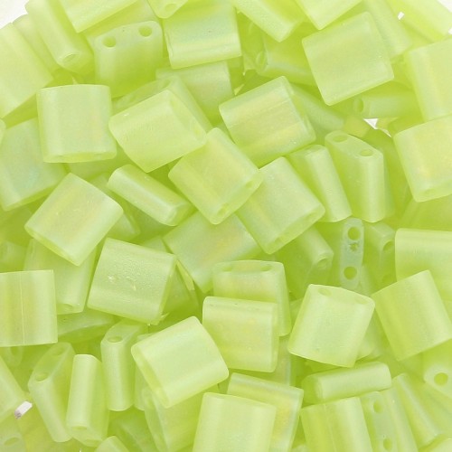 Perline Miyuki Tila 5x5x1,9 mm TL-143FR - Trasparente Chartreuse AB Mat x10g