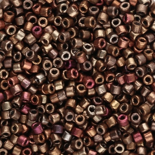 Perline Matubo 10/0 2,1 mm - Gold Iris Metallic Opaco x 10 g