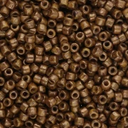 Perline Matubo 10/0 2,1 mm - Giallo bronzo opaco Picasso x 10 g