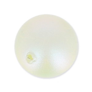 Perlina PureCrystal semi-forata 5818 mm. 3 Pearlescent White Pearl x1