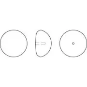 Cabochon PureCrystal 5817 mm. 10 Pearlescent White Pearl x1