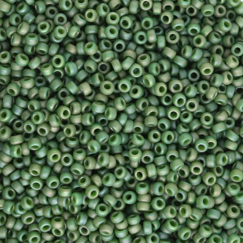 Rocaille Miyuki 15/0 4700 - Shamrock opaco smaltato Mat AB x8g