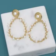 Cabochon PureCrystal 5817 mm. 6 Pearlescent White Pearl x1