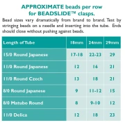 Clip per perline per tessitura 30x13 mm - Oro x1